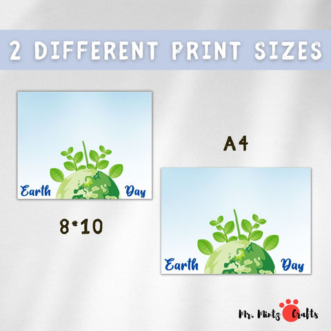 Celebrate Earth Day with the Earth Day Kids Handprint Art. These Two Hands Can Change the World. Printable Earth Day Activity for Daycare and School perfect to create as a keepsake or even use as a greeting card this Earth Day.