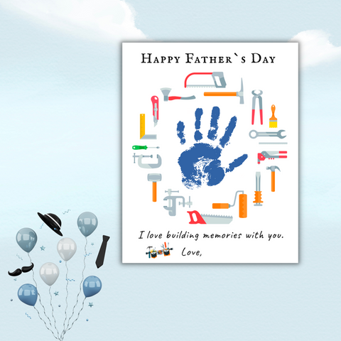 Looking for a gift for Dad? Check out our Father's Day hand and foot print templates. Personalize each design with your child's prints and create a unique keepsake that dad will cherish forever.