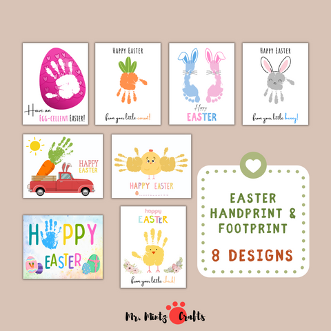 Easter Handprint Art - Set of 8 Printables