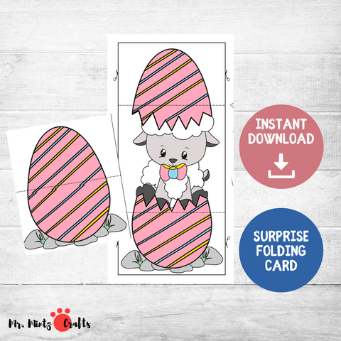 If you are looking for a quick no prep Easter project for your home or your classroom this Surprise Easter Egg Cards Craft is just the craft!