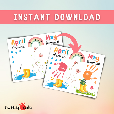 Looking for some fun, educational spring theme ideas to make learning fun this April and May? This April Showers Bring May Fingerprint Flowers craft can be framed or matted and given as a gift.