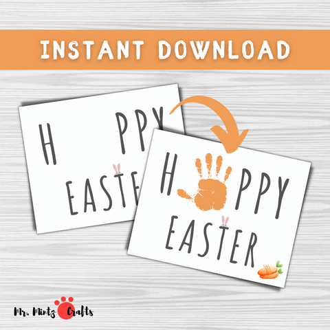 Handprint crafts are just the sweetest! Grab your little one's hand & make these adorable handprint Easter cards to send to family near and far.