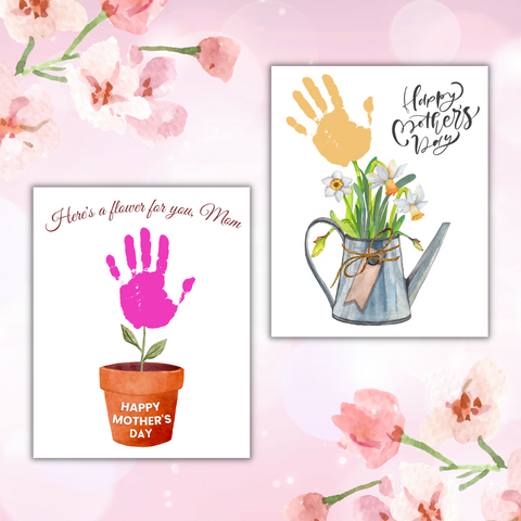 8 Mother's Day handprint and fingerprint gifts that kids can easily make for moms and grandmothers. Lovely keepsake crafts that mothers will love.