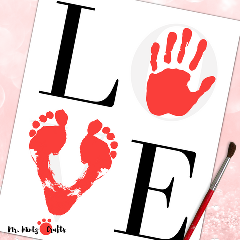 A simple but memorable and very dear to the heart handprint craft to do with your little one this Valentine's Day!