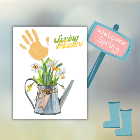 Say goodbye to Winter and celebrate Spring with these pretty crafts! All ideas are Spring Handprint and Fingerprint Crafts that kids will love.
