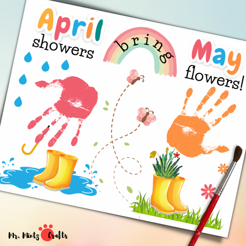 Looking for some fun, educational spring theme ideas to make learning fun this April and May? This April Showers Bring May Fingerprint Flowers craft can be framed or matted and given as a gift.