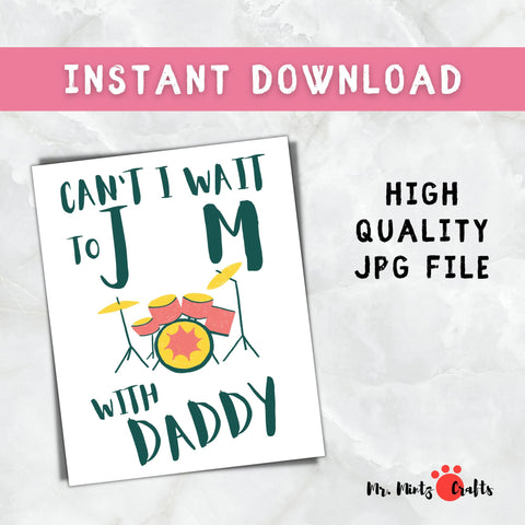 You Rock Dad Father's Day Handprint Craft Template Quick and Easy Craft that makes a great gift!