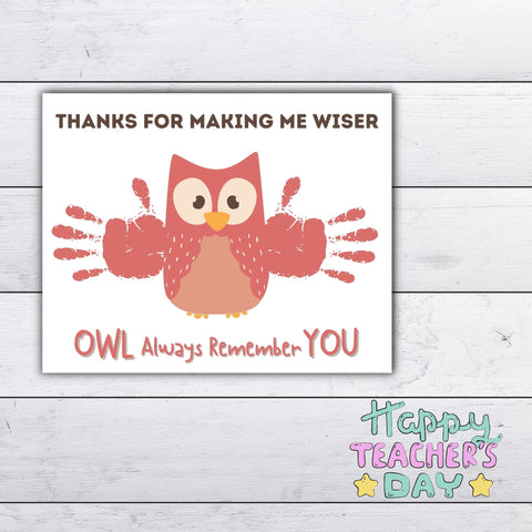 This collection of six heartfelt templates is perfect for Teacher Appreciation Week, allowing children to create personalized gifts with their own handprints or fingerprints.