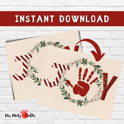 This Christmas JOY Handprint Craft is the perfect gift to send home to the parents for the holidays. Perfect for a teacher's card to go with an end-of-year gift.