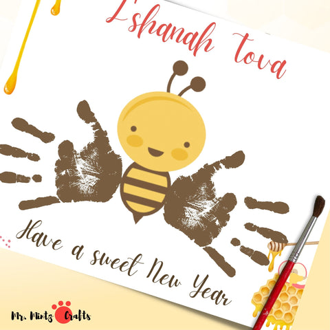 Create your own special keepsake with this adorable handprint craft template for Rosh Hashana. Make the Jewish New Year extra special.