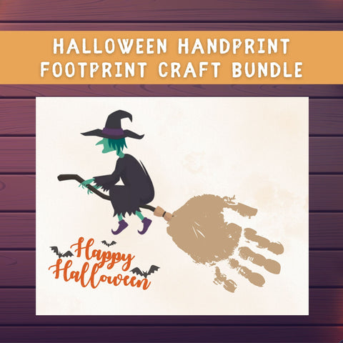 Looking for a spooky activity to do with the kids? Then check out these awesome Halloween handprint and footprint crafts!