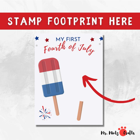 This 4th of July handprint art is the perfect activity! A great art craft for babies, kids, and children to celebrate the 4th of July Independence Day!