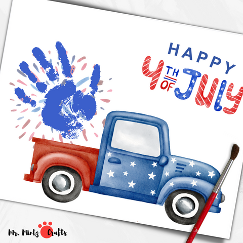 Celebrate the 4th of July with our Firework Handprint Craft. Kids create vibrant firework art using their handprints. Easy and festive, it's perfect for decorating and gifting on Independence Day!