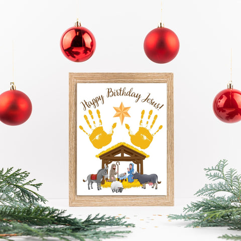 This Nativity Scene art set is great to use as Christmas art for Toddlers, as a Preschool Christmas craft, as a Sunday School Christmas activity or at home with your children. 