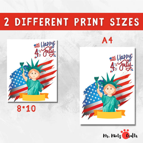 It's a fun way to learn about our beautiful nation's history this 4th of July. Handprint Crafts made easy: Just print and stamp handprints.