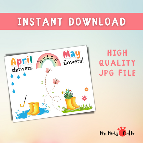 Looking for some fun, educational spring theme ideas to make learning fun this April and May? This April Showers Bring May Fingerprint Flowers craft can be framed or matted and given as a gift.