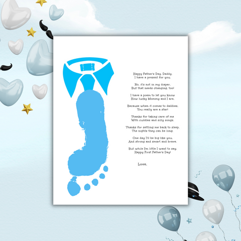 Looking for a gift for Dad? Check out our Father's Day hand and foot print templates. Personalize each design with your child's prints and create a unique keepsake that dad will cherish forever.