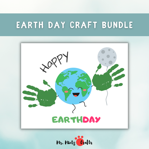 Celebrate Earth Day with the Earth Day Kid's Handprint Art, Printable Earth Day Activity for Daycare and School. This Earth Day handprint set includes: I Can Change the World with My Own Two Hands, Happy Earth Day, Make Everyday Earth Day etc