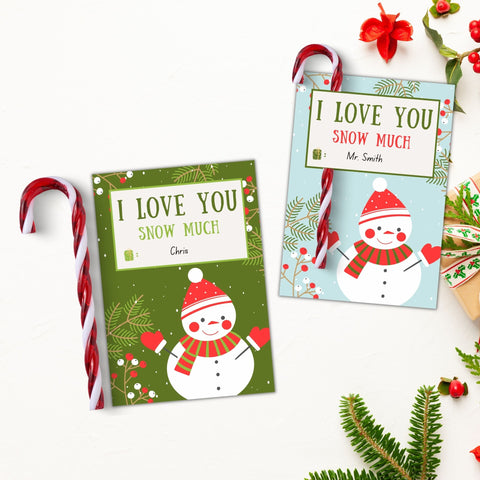 Snowman Candy Cane printable cards that you can give away as gifts. They are also perfect for witnessing at Christmas time! They also make great party favors!