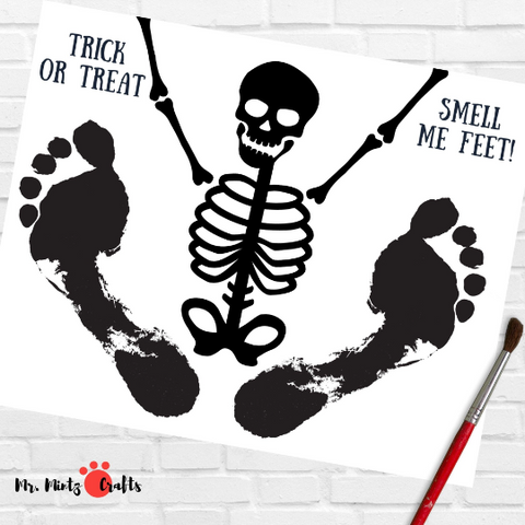 Get ready for a spooktacular Halloween with our Skeleton Footprint Craft! This delightful and easy-to-make craft allows kids to create their own skeletal masterpieces using their footprints as the bones.