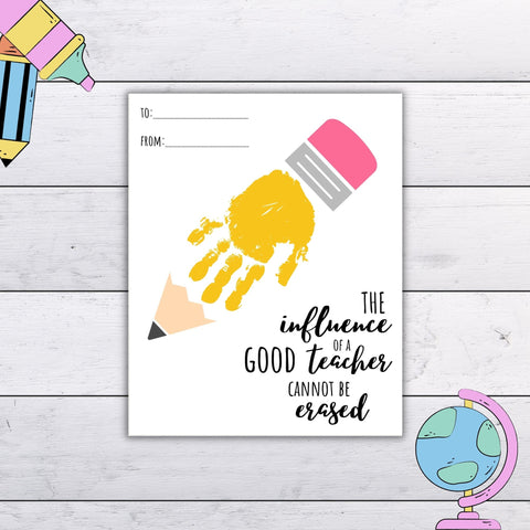 This collection of six heartfelt templates is perfect for Teacher Appreciation Week, allowing children to create personalized gifts with their own handprints or fingerprints.