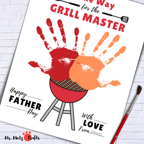 These Adorable Handprint Crafts for Father's Day are perfect for any Dad who loves gifts made by her little one’s handprints – after all, they grow so fast!