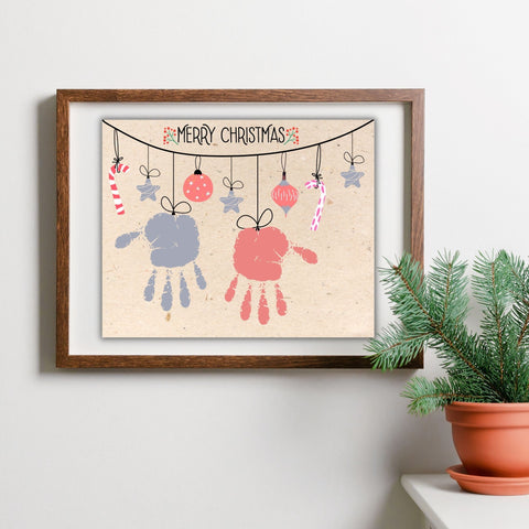 Christmas Handprint Footprint Craft Bundle