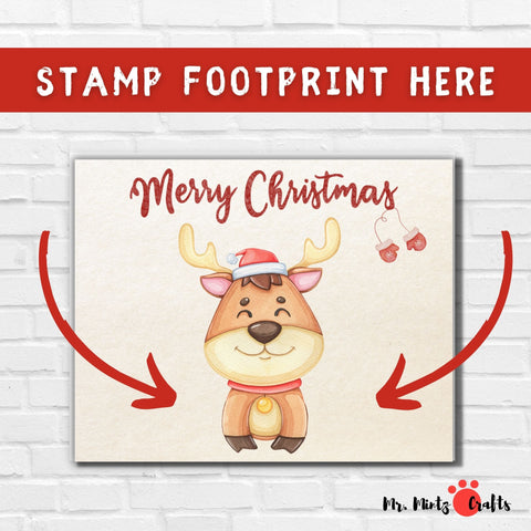 If you’re looking for a personalized Christmas gift your kids can make, try these footprint reindeer craft! They are so easy to make and will make a cute keepsake to save.