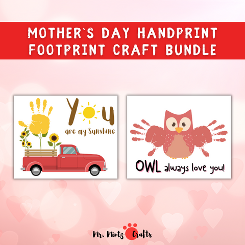 8 Mother's Day handprint and footprint gifts that kids can easily make for moms and grandmothers. Lovely keepsake crafts that mothers will love.