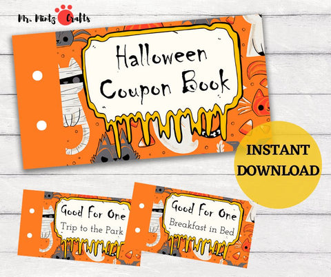 Halloween Coupon book