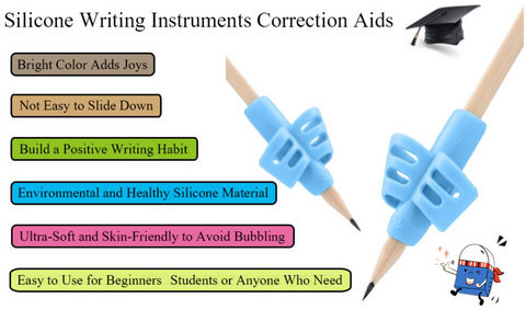 Designed for kids who are learning to write or have difficult to hold pens and pencils. This training pencil helps to cultivate children’s interest in writing and let adults improve and correct their hand writing posture.