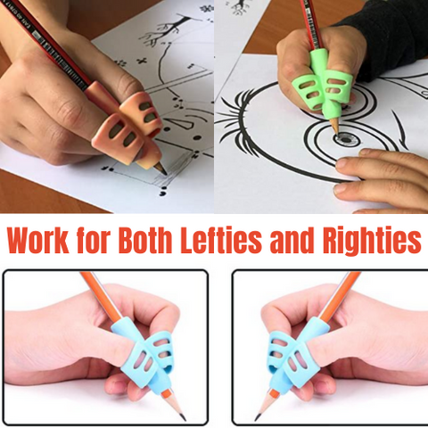 Designed for kids who are learning to write or have difficult to hold pens and pencils. This training pencil helps to cultivate children’s interest in writing and let adults improve and correct their hand writing posture.