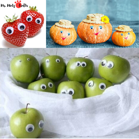 These Googly Eyes are sorted by size in a box, the box is transparent and easy to carry. And the stickers are easy to peel off, you can stick them on any places.