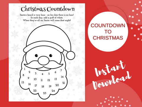Santa Beard Christmas Countdown