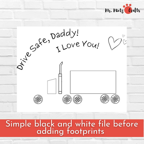 Grab your little one's hand & make this adorable footprint card. These art ideas are a MUST for EVERY DAD!