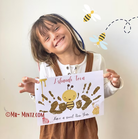 Create your own special keepsake with this adorable handprint craft template for Rosh Hashana. Make the Jewish New Year extra special.