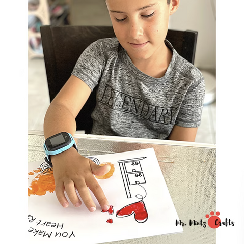 Celebrate your dad and show your love and appreciation with this fast and easy art activity using our Father's Day Footprint Fingerprint Craft.