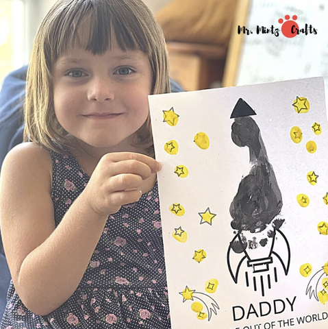 Celebrate your dad and show your love and appreciation with this fast and easy art activity using our Father's Day Footprint Craft.
