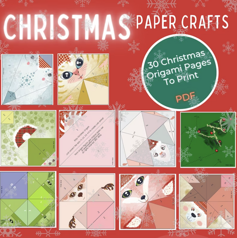 In Easy Christmas Origami, your kids are going to learn how to magically transform a piece of paper into cute animal figures in no time at all!
