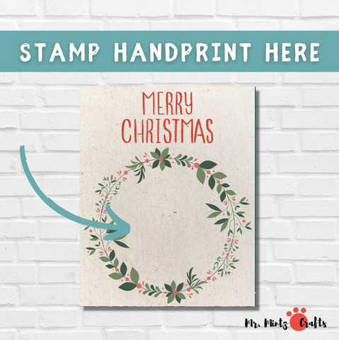 If you’re looking for a personalized Christmas gift your kids can make, try these handprint craft! This Merry Christmas handprint keepsake is perfect to use as a Christmas card made by the kids for family and friends.