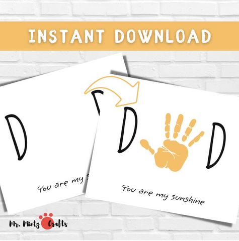 This Father's Day handprint craft is incredibly easy because it requires minimal materials and can be customized by children of all ages.