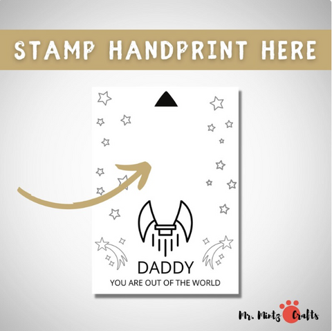 Celebrate your dad and show your love and appreciation with this fast and easy art activity using our Father's Day Footprint Craft.