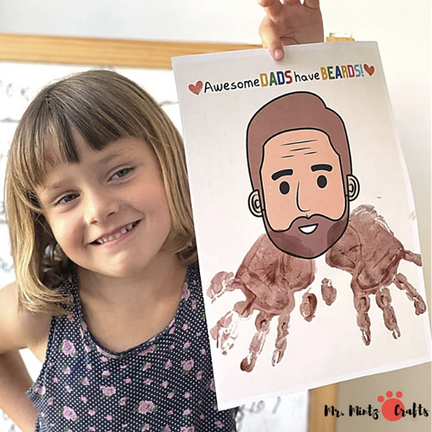 These Adorable Handprint Crafts for Father's Day are perfect for any Dad who loves gifts made by her little one’s handprints – after all, they grow so fast! Awesome Gift for Awesome Dad!