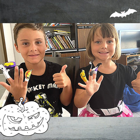 Make these Halloween Finger Puppets including Jack’O Lanterns, skeleton, bat, black cat, witch hat, ghost. You will be able to make these simple crafts with these printable templates.