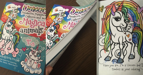 unicorn pandacorn coloring book