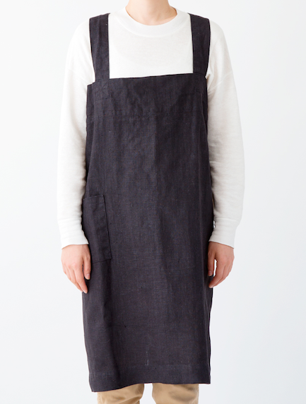linen square cross apron | wear & carry | dar gitane