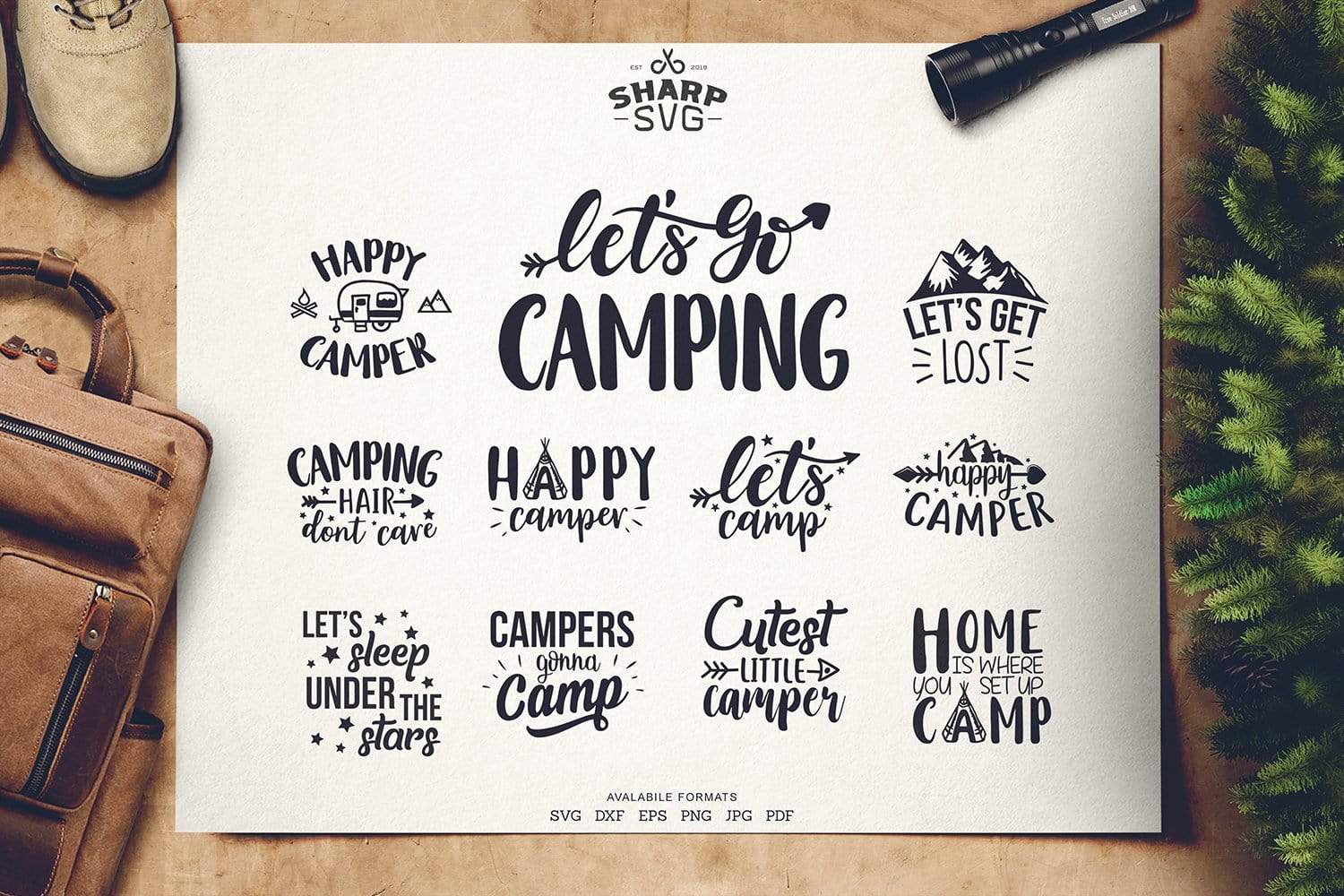 Camping Bundle Svg Quotes Sayings Sharpsvg