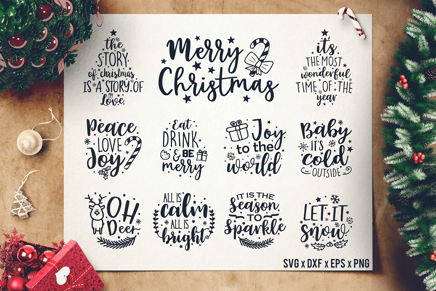 Download Christmas Sayings Svg Bundle Christmas Quote Svg Sharpsvg