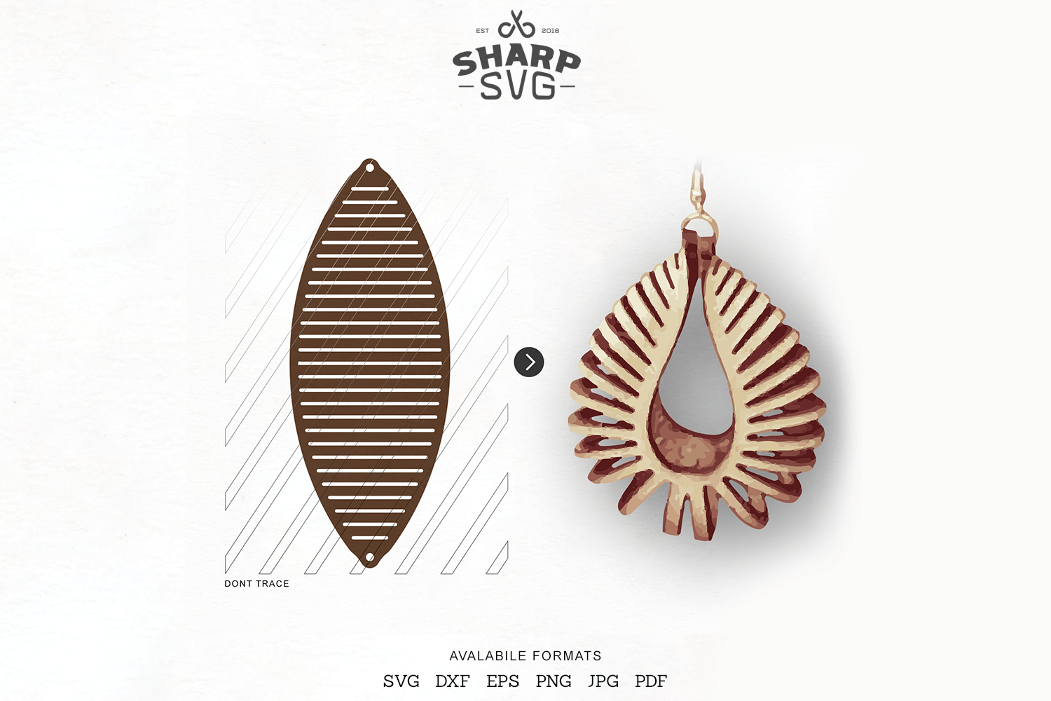 Free Free Leather Feather Earring Svg Free SVG PNG EPS DXF File