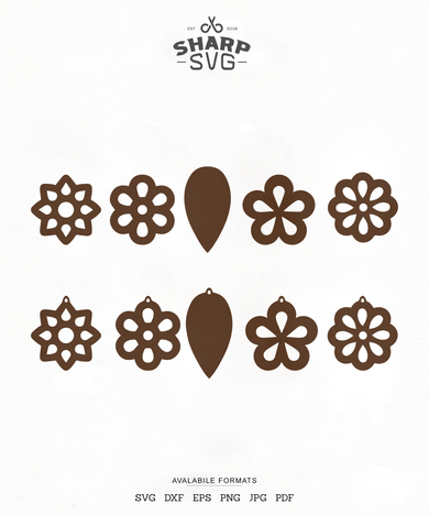 Free Free Free Flower Earring Svg SVG PNG EPS DXF File